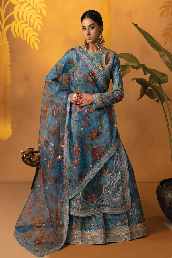 3 PC Stitched | Embroidered Silk Suit